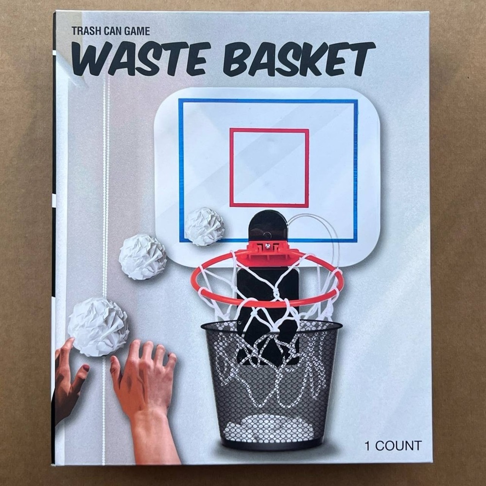 New Festive Voice Basketball Waste Basket Trash Can Game Clip On Sound Effects